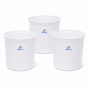 Pot en plastique blanc rond réutilisable de 370 ml à large ouverture pour le stockage alimentaire, fabricant au Vietnam - Product Image 3