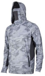 Ensemble de sous-vêtements de chasse camouflage haute performance pour homme, respirant, protection UV, séchage rapide, chemise de pêche à capuche avec masque, short et chapeau, 3 pièces - Product Image 2