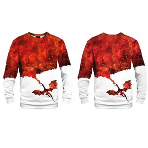 Sweat-shirt sublimé pour femmes, col rond, design personnalisé, sweat-shirt décontracté à sublimation pour femmes - Product Image 3