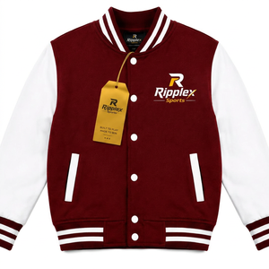 Classic Kids Varsity <b>Jacket</b>-Durable <b>Canvas</b> Reversible Waterproof & Breathable Front Logo for School & Play - Product Image 1