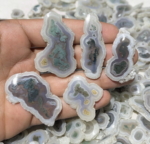 Natural Solar <b>Moss</b> Slices High Quality Handmade Pendant <b>Moss</b> Slice Loose Gemstone for Jewelry Making - Product Image 6