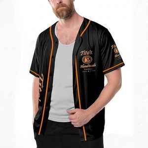เสื้อเบสบอลลายแอลกอฮอล์ เสื้อแขนสั้นสำหรับผู้ชาย เสื้อลำลองสำหรับคนรักเครื่องดื่มแอลกอฮอล์ - Product Image 3