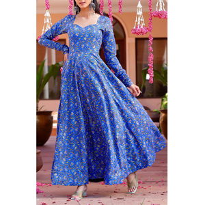 Vestidos estampados para mujer, elegantes, informales, con estampado floral, manga larga, cómodos y a la moda para uso diario. - Product Image 6