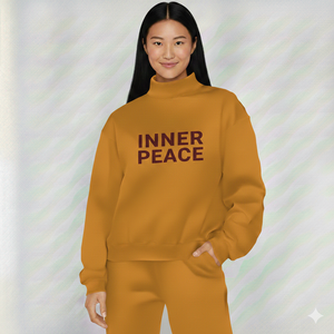 Sweat-shirt à col montant surdimensionné pour femmes, tissu doux, fabricant OEM - Product Image 1