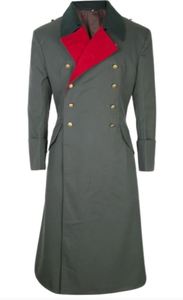 <b>Men's</b> Wool <b>Greatcoat</b> Waterproof Breathable Winter Style WW2 Reproduction German M36 Gabardine General Great Coats - Product Image 2