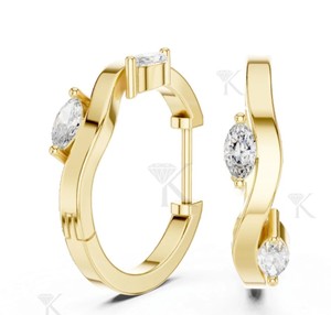 Impresionantes Pendientes de Diamantes Cultivados en Laboratorio para Uso Diario, Joyería Fina Ética Certificada, Oro de 14K Premium - Product Image 1