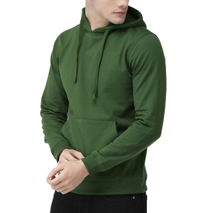 Autumn Winter Men's 100% Cotton Fleece Pullover Hoodie Regular Fit Pocket Quick Dry Breathable Casual Long Sleeve <b>Warm</b> <b>Jumper</b> - Product Image 4