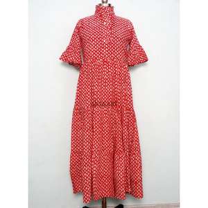 Unique Stylish Looking Bohemian Summer Spring Autumn Women Dress Female Fashion <b>bell</b> Sleeve Floral Print Long Maxi Dresses set - Product Image 3