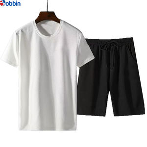 ชุดลำลองใส่สบายสำหรับทุกเพศ ชุดเซ็ตขาสั้นผู้ชาย คอลเลคชั่นฤดูร้อนใหม่ รับผลิตตามสั่ง ชุดจ็อกเกอร์เรียบง่ายสำหรับผู้ชาย ระบายอากาศได้ดี - Product Image 3