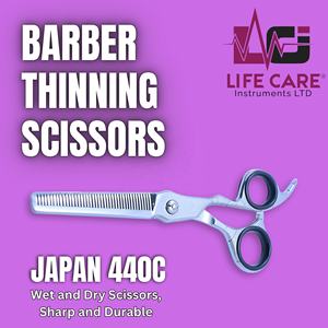 Juego de tijeras profesionales para el cabello, tornillo ajustable, cizalla de adelgazamiento, mango ergonómico, diseño de hoja de acero inoxidable para mayor comodidad - Product Image 3