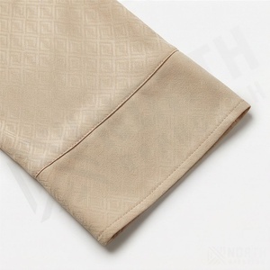 Robe élégante islamique modeste en satin, hijab, kaftan, abaya, hauts à manches longues pour femmes, couleur personnalisée, vêtements de mode - Product Image 5