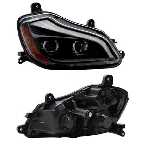 Upgrade <b>LED</b> <b>Headlight</b> Assembly for Kenworth T680 2013-2021 Truck Right/Passenger Side Only Black" - Product Image 2
