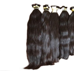 ผมแท้ 100% แบบ Body Wave  ต่อผมแท้ 100 กรัม ไม่มีตะเข็บ  ผมแท้ Remy Virgin แบบไม่ผ่านกระบวนการ สำหรับถักเปีย - Product Image 1
