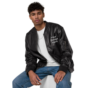 Unisex Genuine <b>Sheepskin</b> Leather Bomber <b>Jacket</b> Custom Personalized Motorcycle Biker <b>Jacket</b> - Product Image 1