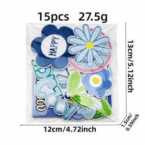Eco Friendly Fully Embroidered Iron On Patch Custom Personalized Logo Badge Non Woven Felt Clothing Decoration OEM Factory - Product Image 5