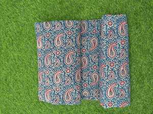 100% Cotton 115GSM Woven Eco-Friendly Paisley Hand Block Print Poplin Fabric 40S40S Plain Weave Dresses Shirts Home Girls Bags - Product Image 5