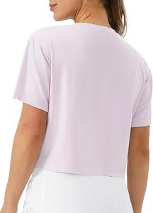 Tops deportivos sexys para mujer, camisetas cortas básicas de yoga con logo personalizado, ropa de gimnasio de alta calidad - Product Image 5