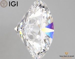 Joya de Alta Gama para Hombre con Certificado IGI, Diamante Cultivado en Laboratorio CVD de 5.00 Quilates, Corte Brillante Redondo, Color D, Claridad VS1, 10.92 mm - Product Image 5