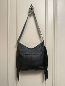 Recién llegado, bolso de mano con flecos Jacquard, Color turquesa, Sling, bolsos de tela bohemios, bolsos elegantes de gran venta para mujer - Product Image 4