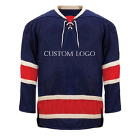 Layanan OEM Jersey Hoki Es Kampus Ukuran Besar Ringan Bernapas Menyerap Keringat Perlindungan UV Logo Kustom Desain Unik