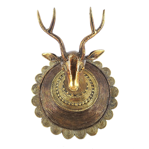 Decoración de Pared con Cabeza de Ciervo, Placa Decorativa, Adorno Colgante de Cabeza de Animal, Estilo Rústico, Decoración para el Hogar, Sala de Estar u Oficina - Product Image 1