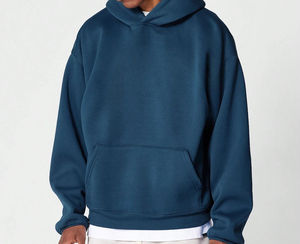Sudadera con Capucha Personalizada de Algodón para Hombre, Estilo Urbano, Color Azul Rey, Fabricante OEM, Fábrica de Sialkot, Sudadera Informal Extra Grande - Product Image 1