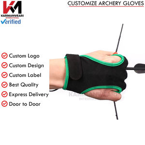 Gants de tir à l'arc ajustables, confortables, en cuir, légers, durables et respirants - Product Image 5