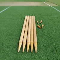 Pegangan Tongkat Kriket Kayu Ringan Tahan Lama 2026, 3 Stump 2 Bails, Logo Bordir Kustom, Warna Kustom, Gantungan Kunci Power Hint