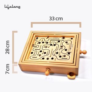 Juego de Damas y Ajedrez de Madera Ecológico, Educativo, con Estilo Antiguo para Niños - Product Image 3