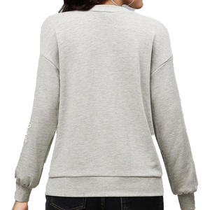 Sweat-shirt de sport à séchage rapide pour femme, personnalisable, vente en gros, collection très demandée - Product Image 6