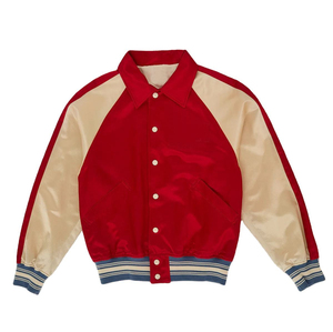 Women's Spring College Satin Baseball <b>Jacket</b> Bomber <b>Varsity</b> <b>Jacket</b> with Filling OEM Design Serviced Men's <b>Jackets</b> - Product Image 1