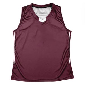 Maillots de lacrosse noirs sublimés personnalisés en gros – Tenues d'équipe respirantes en maille, uniformes de lacrosse, maillots d'entraînement sans manches à col en V - Product Image 6