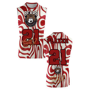 7v7 Flag Football Uniform Customizable <b>Compression</b> Jerseys Breathable Anti-Bacterial Anti-UV Moisture-Wicking Sleeveless Adult - Product Image 4