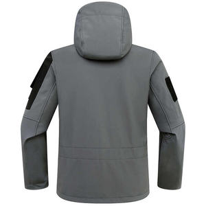 Chaqueta Táctica Personalizable con Capucha de Camuflaje, Transpirable, Reversible, con Cremallera, Impermeable, Tallas Grandes, de Algodón, Servicios OEM ODM, MOQ - Product Image 6