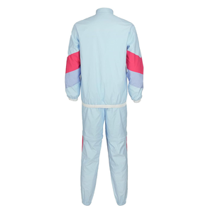 Ensemble 2 pièces long pour femme en satin bleu clair, haut à manches courtes décontracté, uni, respirant, coupe régulière, sans col, avec poches, 100% satin - Product Image 2