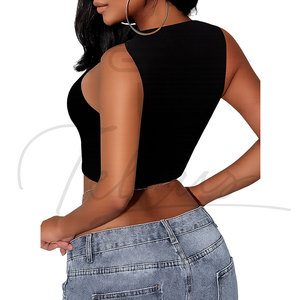 เสื้อครอปท็อปผู้หญิงขายส่ง ระบายอากาศได้ดี ทรงเข้ารูป แขนสั้น ผ้าฝ้าย น้ำหนักเบา ใส่ได้ทุกวัน - Product Image 5