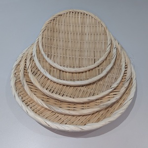Passoire plate en bambou 21cm 24cm 27cm 30cm 33cm Ustensile de cuisine Produit en bambou naturel Vente en gros - Product Image 6