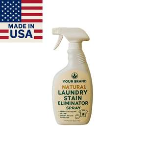 Spray Eliminador de Manchas de Lavandería de Alta Calidad, 8oz, Fórmula Probiótica Natural Ecológica, Detergente de Alta Potencia de Marca Privada - Product Image 1