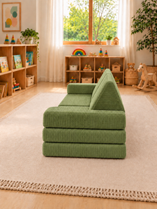 Canapé moderne pour enfants, canapé modulaire par Emerald Sofa, canapé de jeu, canapé d'appartement, tissu haut de gamme personnalisé, meubles écologiques, adaptés aux enfants - Product Image 6