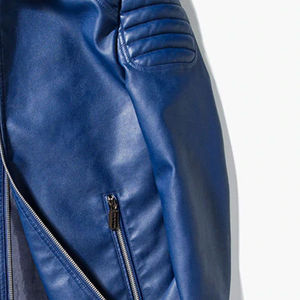 High Quality Stylish Waterproof Eco-Friendly <b>Leather</b> <b>Jacket</b> Men OEM Wholesale Comfortable Stand Collar <b>Winter</b> Casual - Product Image 5