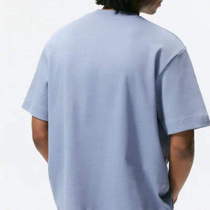 Nueva Camiseta Cómoda de Secado Rápido con Hombros Caídos, Camiseta Blanca de Algodón Oversize con Hombros Caídos, Impresión Personalizada de Alta Calidad - Product Image 3