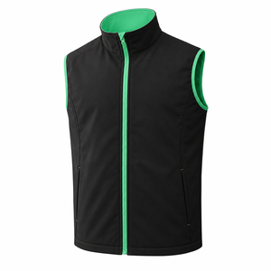 Gilet Softshell Noir Sans Manches pour Homme, Veste Personnalisée pour Sports de Plein Air, Gilet Coupe-Vent, Vente en Gros, Fabricant et Fournisseur - Product Image 1