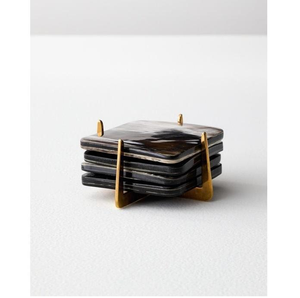 Posavasos de Cuerno de Búfalo Natural Hechos a Mano, Accesorios Rústicos para Bebidas de Alta Calidad - Product Image 3