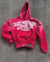 Sweat-shirt à capuche unisexe surdimensionné en polaire avec poche avant et imprimé lettres, disponible en plusieurs couleurs, idéal pour l'automne