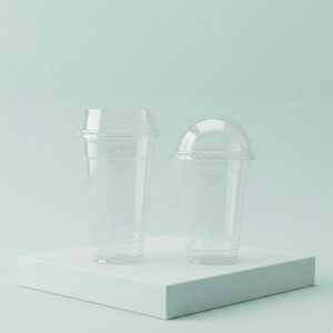 Gobelet en plastique transparent avec couvercle, gobelet rond en PP pour boissons, jetable, 16 oz, 20 oz, 24 oz, gobelet transparent pour boissons froides - Product Image 1