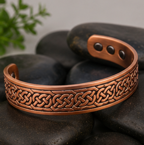 Pulsera Magnética de Cobre Puro con Tejido Infinito Artesanal, Joyería Metálica de Diseño Exquisito, Regalo Promocional Novedoso - Product Image 2