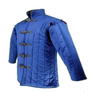 100% coton médiéval Vintage Gambeson manteau épais rembourré Viking armure à manches longues Aketon veste col Mandarin hiver adapté - Product Image 2