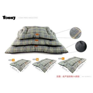 Yommy Checkered Dog <b>Bed</b> Set S M L Pet <b>Cushion</b> Plaid Design - Product Image 2