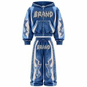 Conjunto Deportivo para Hombre con Capucha y Cremallera Completa, MOQ Bajo, para Marcas de Ropa Deportiva y Tiendas de Moda Online para Compradores de EE. UU. - Product Image 4