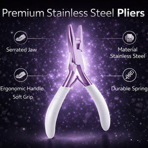 Pinzas Antideslizantes de Acero Inoxidable Ligeras y Reutilizables para Extensiones de Cabello, para Anillos Micro/Nano, Eliminación de Queratina, INTENSE SURGICAL - Product Image 2